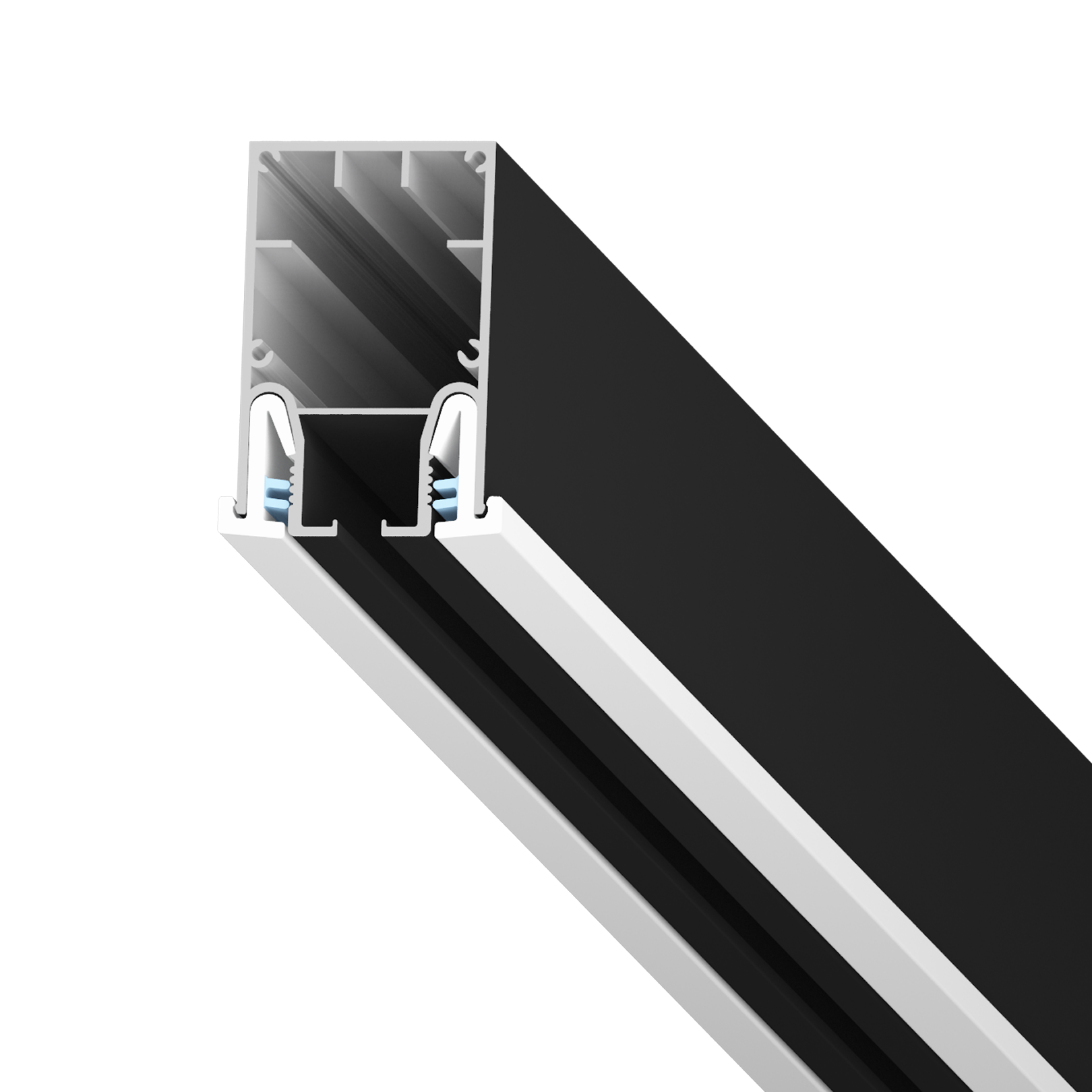Гардина LumFer Clamp Cornice Uno 1 рядная демпферная система Белый (3,2м)